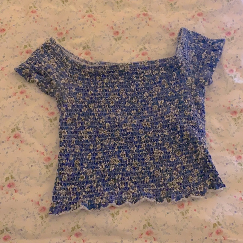 floral cropped top